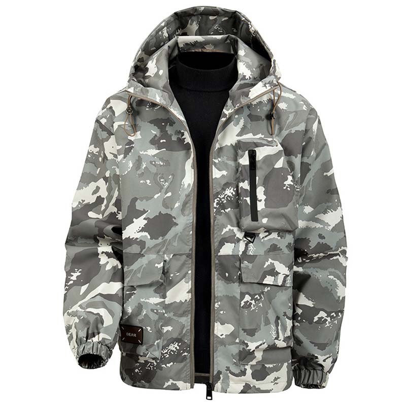 🔥🔥Men's Camouflage Hooded Jacket with Multi-Pocket