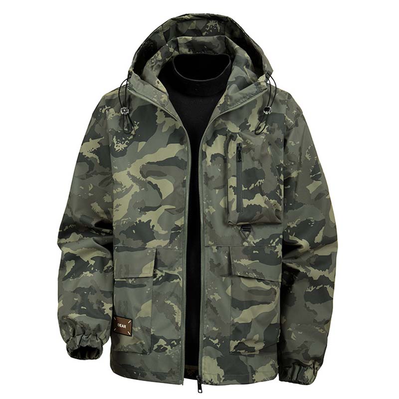 🔥🔥Men's Camouflage Hooded Jacket with Multi-Pocket