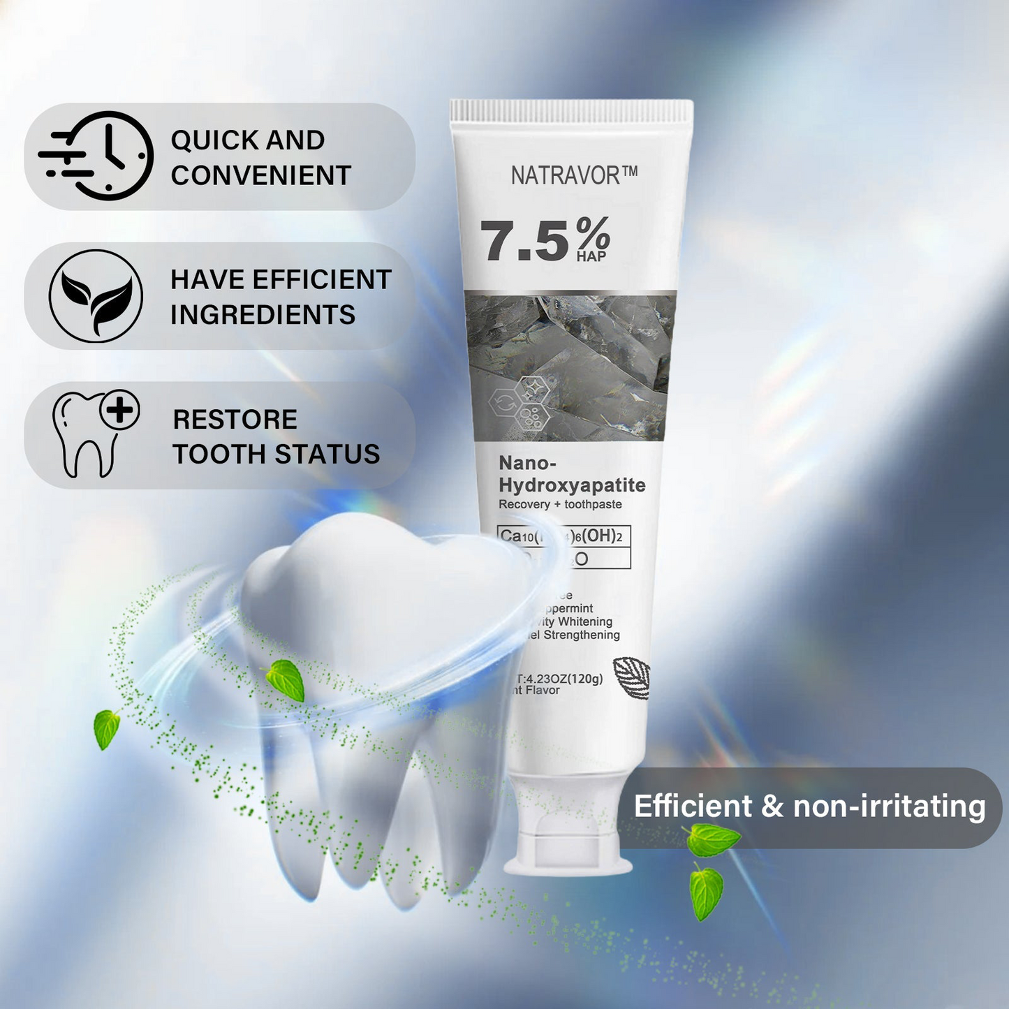 🔥Ends Tonight: Get 60% OFF Before It’s Gone!🎁 Natravor™ Fluoride-Free Hydroxyapatite Toothpaste – Gentle Whitening & Enamel Strength for Sensitive Teeth