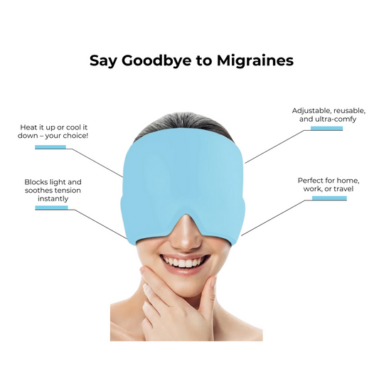 🌟Headache Mask🌟Compression + temperature therapy, drug-free migraine aid.