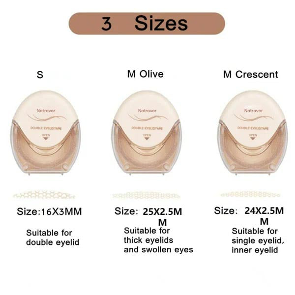 🔥🔥Natravor™ Ultra-Thin Invisible Double Eyelid Strips（120 STRIPS / PACK）