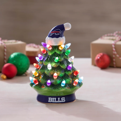 Light Up Your NFL Spirit! 🏈✨LED Christmas Tree with NFL Team Logo🎄