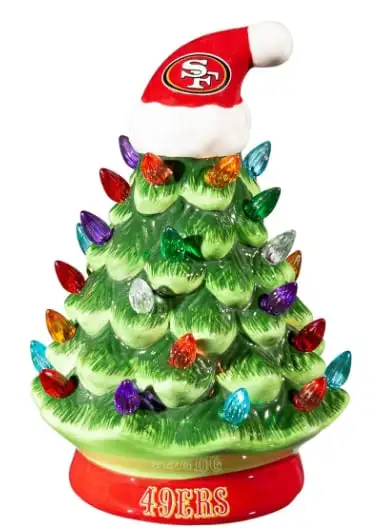 Light Up Your NFL Spirit! 🏈✨LED Christmas Tree with NFL Team Logo🎄