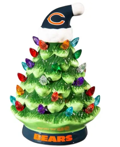 Light Up Your NFL Spirit! 🏈✨LED Christmas Tree with NFL Team Logo🎄