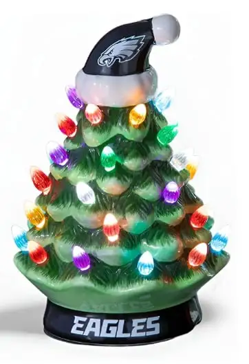 Light Up Your NFL Spirit! 🏈✨LED Christmas Tree with NFL Team Logo🎄