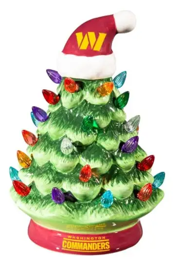 Light Up Your NFL Spirit! 🏈✨LED Christmas Tree with NFL Team Logo🎄