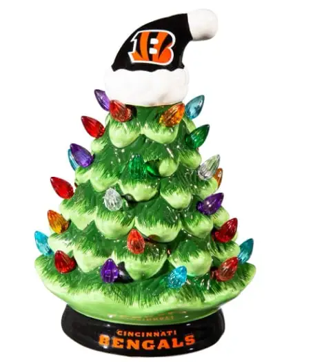 Light Up Your NFL Spirit! 🏈✨LED Christmas Tree with NFL Team Logo🎄