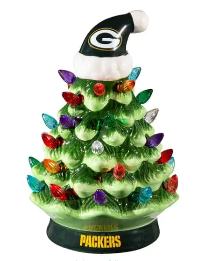 Light Up Your NFL Spirit! 🏈✨LED Christmas Tree with NFL Team Logo🎄