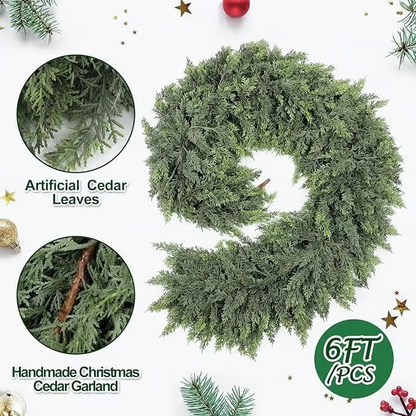 🎅2025 Christmas Artificial Cedar Garland🎄
