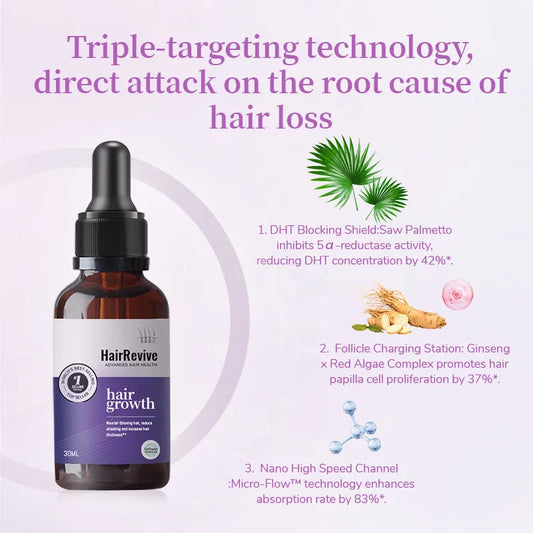 ✅ReviveRoots™ Hair Growth Serum - Awaken Dormant Hair Follicles, Restore Full Volume🌿🌿