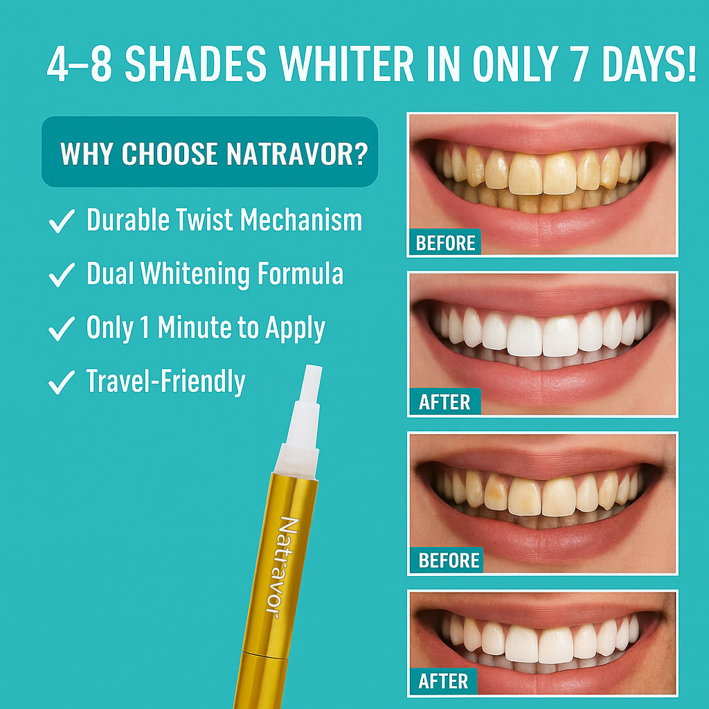 🔥Buy 1 get 1 free Extra-Strength Teeth Whitening Serum Pen + Dual-Peroxide Formula & Xylitol