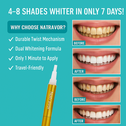 🔥Buy 1 get 1 free Extra-Strength Teeth Whitening Serum Pen + Dual-Peroxide Formula & Xylitol