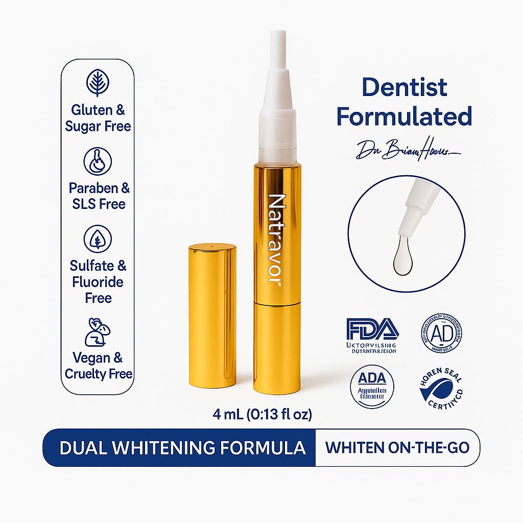 🔥Buy 1 get 1 free Extra-Strength Teeth Whitening Serum Pen + Dual-Peroxide Formula & Xylitol