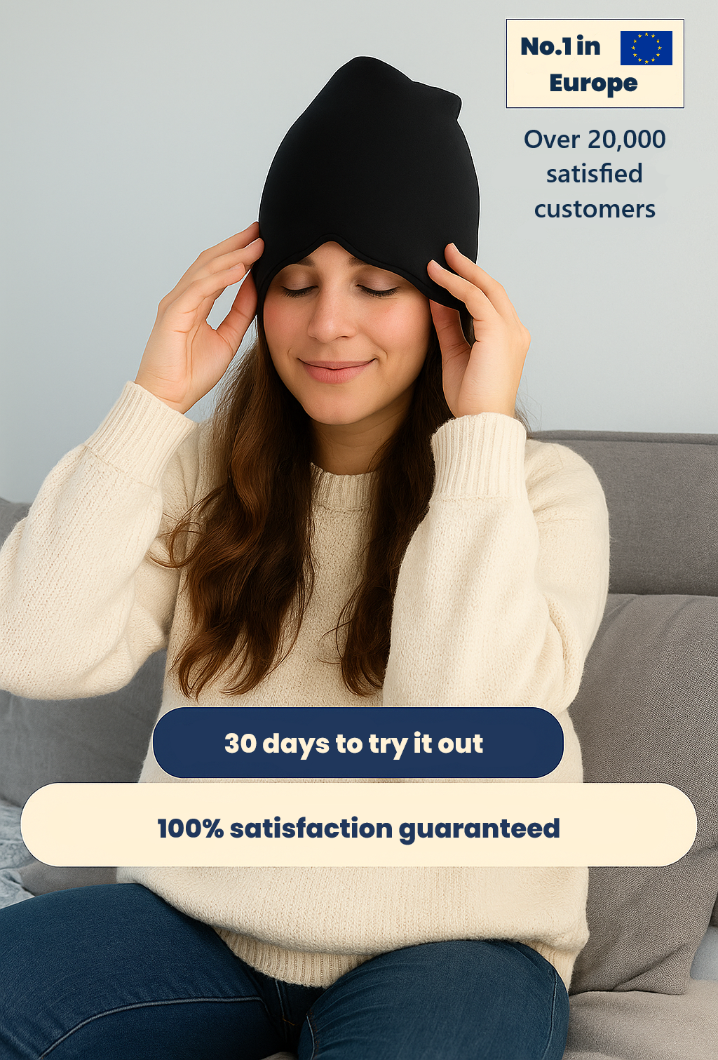 🌟Headache Mask🌟Compression + temperature therapy, drug-free migraine aid.