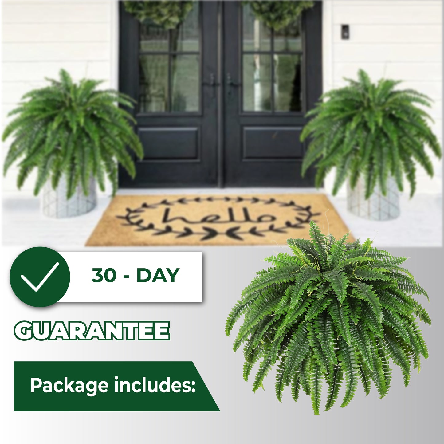 🔥Last Day 50% OFF🔥 UV Resistant Artificial Boston Fern Plant