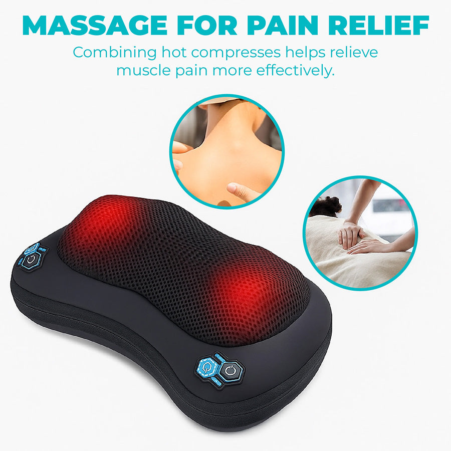 🔥Last Day 50% OFF🔥 Neck & Back Massager Pillow with Heat