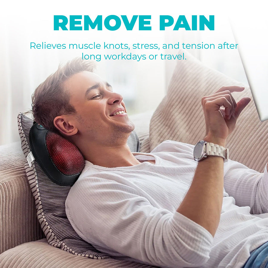 🔥Last Day 50% OFF🔥 Neck & Back Massager Pillow with Heat