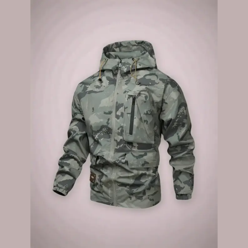 🔥🔥Men's Camouflage Hooded Jacket with Multi-Pocket