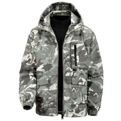 🔥🔥Men's Camouflage Hooded Jacket with Multi-Pocket