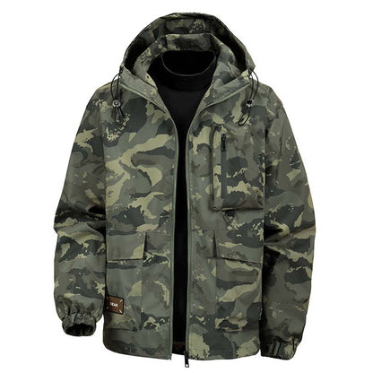 🔥🔥Men's Camouflage Hooded Jacket with Multi-Pocket