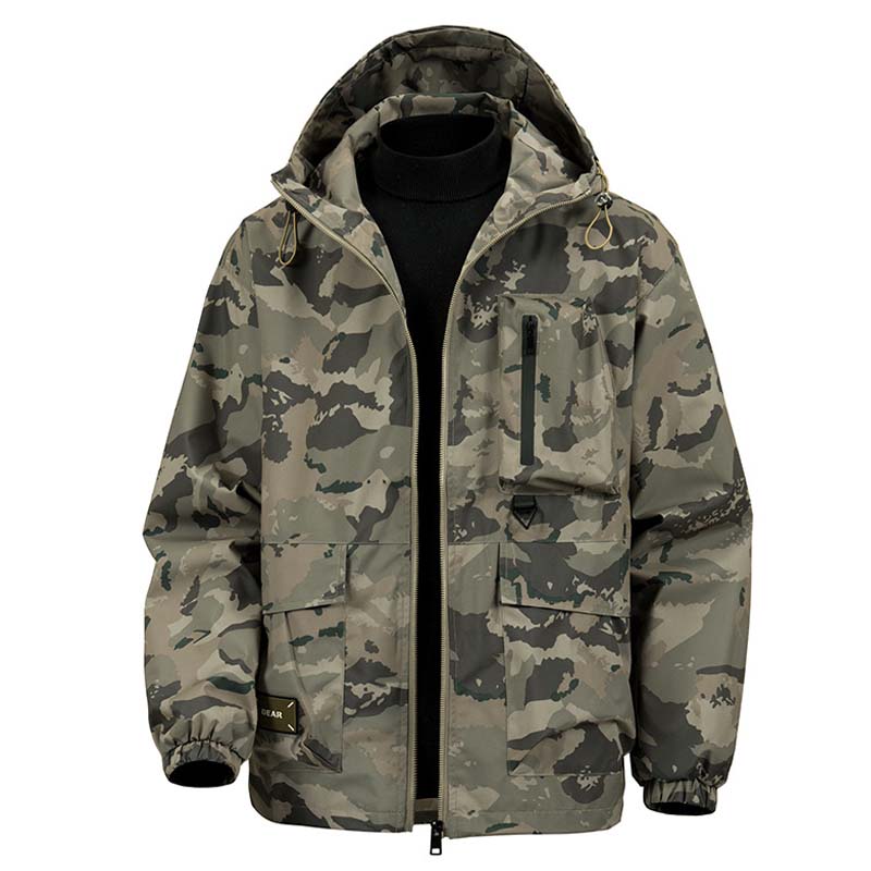 🔥🔥Men's Camouflage Hooded Jacket with Multi-Pocket